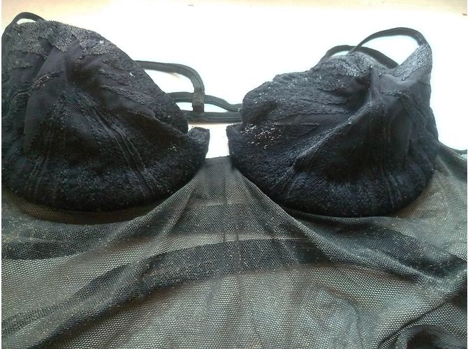 Bustier La Perla negro sin tirantes 85A - vista 5