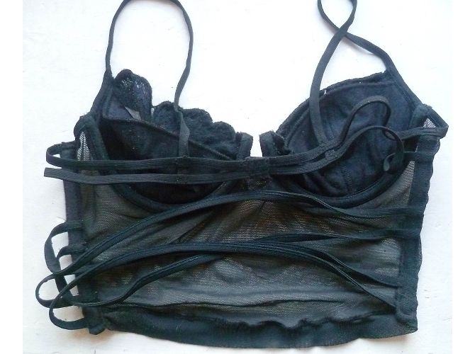 Bustier La Perla negro sin tirantes 85A - vista 6