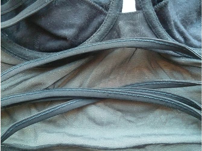 Bustier La Perla negro sin tirantes 85A - vista 7