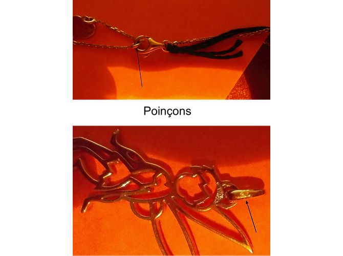 Victoria Couture collana pendente D'oro - vista 9