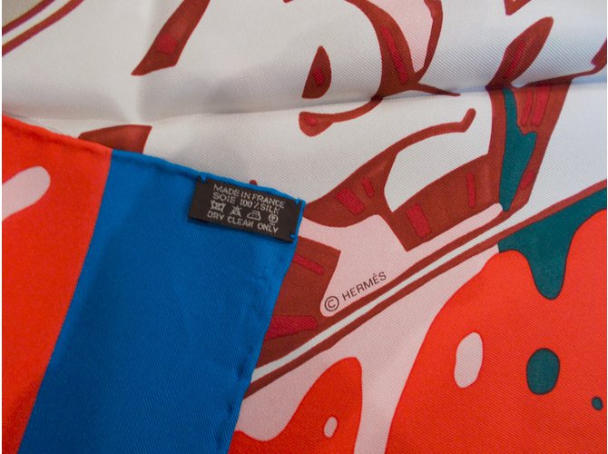 Hermès Cachecol de seda Multicor - vista 2