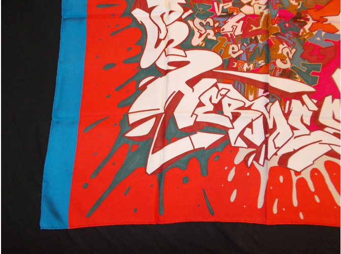 Hermès Cachecol de seda Multicor - vista 7