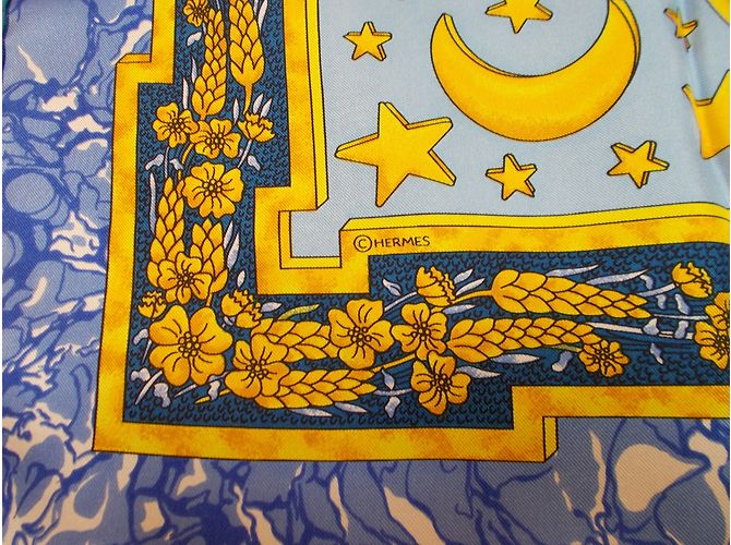 Hermès Carpe diem Blanco Azul Amarillo - vista 11