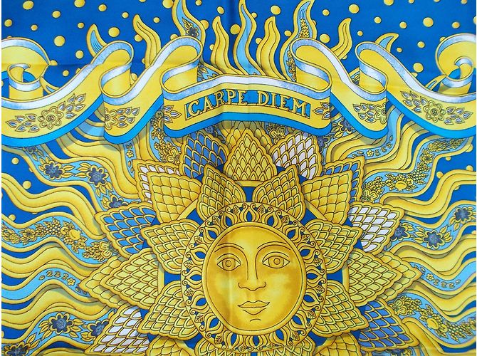 Hermès Carpe diem Blanco Azul Amarillo - vista 9