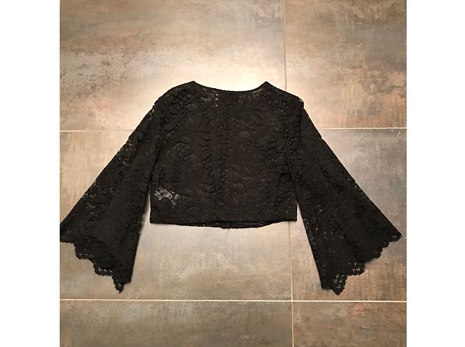 Flavio Castellani Kurze Jacke aus schwarzer Spitze - Ansicht 7