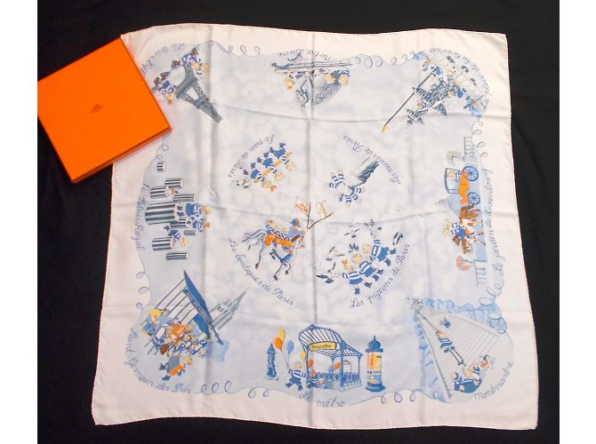 Hermès Silk scarf White - view 3