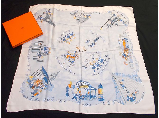 Hermès Silk scarf White - view 4