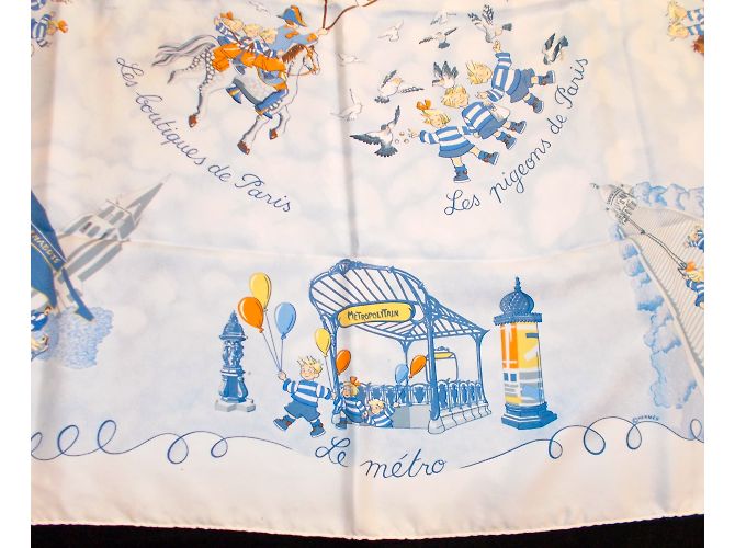 Hermès Silk scarf White - view 6