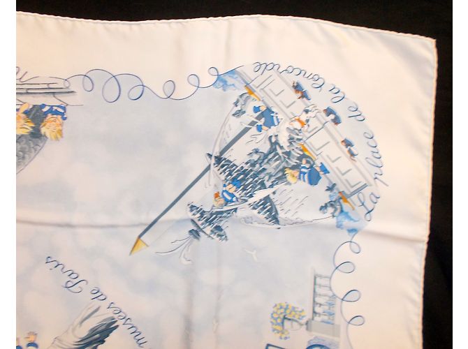 Hermès Silk scarf White - view 9