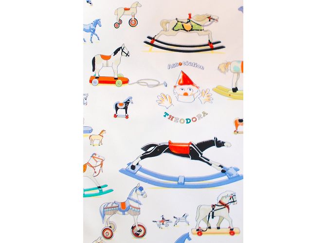 Hermès Silk scarf White Blue Multiple colors - view 9