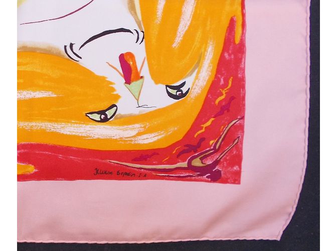 Sciarpa di seta Hermès Smiles In Third Millenary Rosa - vista 7