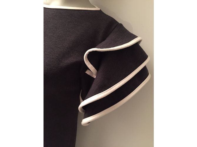 Autre Marque Vestido de algodón gris Fashion Mark - vista 10