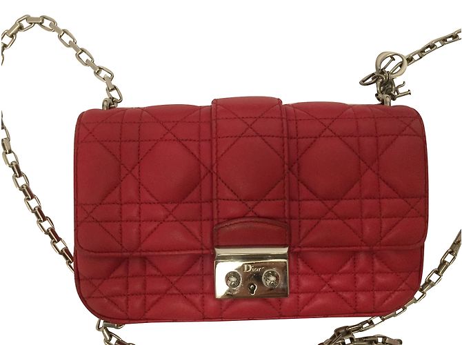 Borsa Christian Dior Miss Dior Rosa in pelle di agnello - vista 2