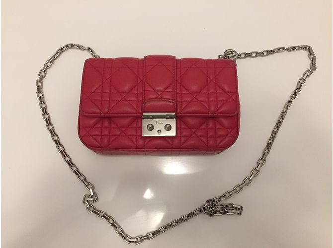 Borsa Christian Dior Miss Dior Rosa in pelle di agnello - vista 3