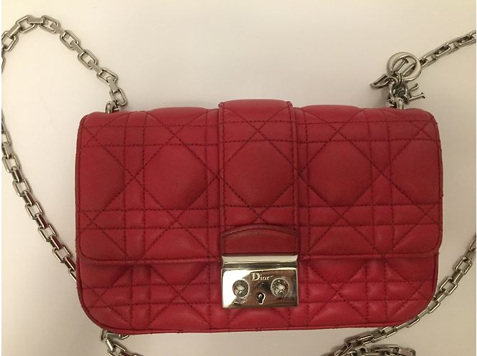Borsa Christian Dior Miss Dior Rosa in pelle di agnello - vista 4