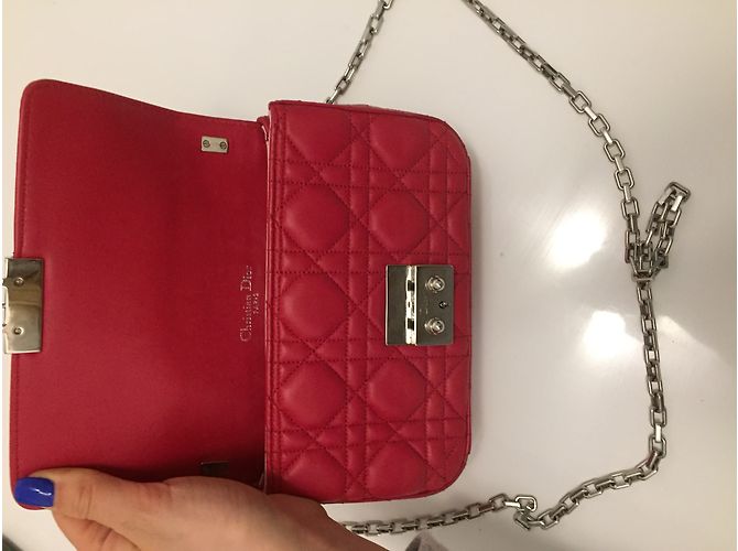 Borsa Christian Dior Miss Dior Rosa in pelle di agnello - vista 5