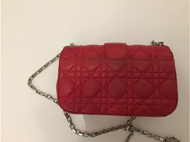 Borsa Christian Dior Miss Dior Rosa in pelle di agnello - vista 7