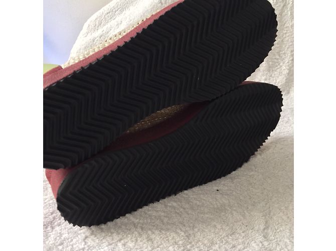 Autre Marque Espadrillas New Kid in pelle bordeaux Bordò - vista 9