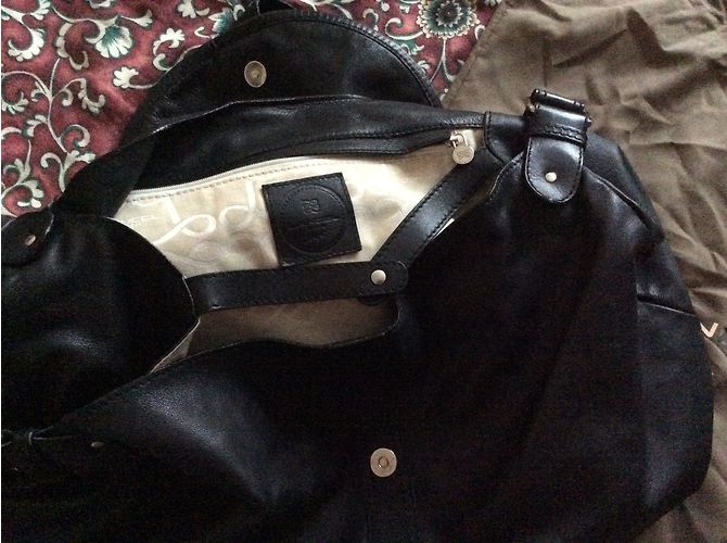Borsa a mano Lancel Frasques XL in pelle nera Nero - vista 5