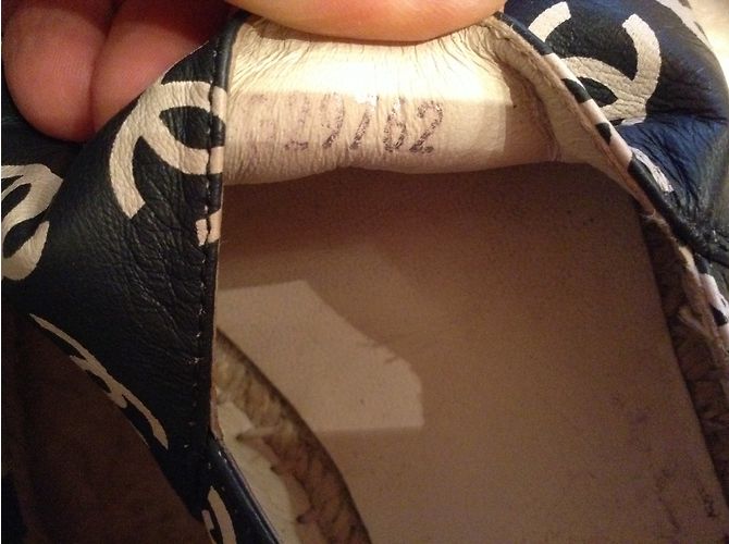 Espadrilles Chanel in vernice nera taglia 40 Nero - vista 3