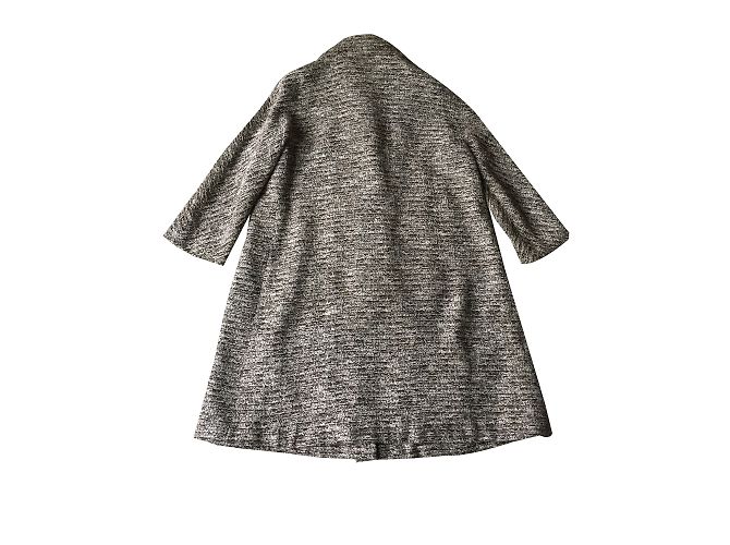 Chloé marrone e ecru mescolano il cappotto aderente - vista 2