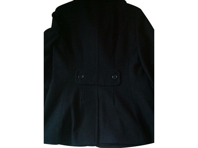 Bcbg Max Azria Cappotto petto nero foderato - vista 2