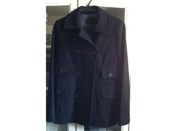 Bcbg Max Azria Cappotto petto nero foderato - vista 3