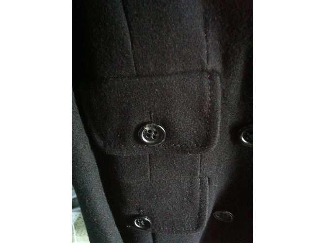 Bcbg Max Azria Cappotto petto nero foderato - vista 4