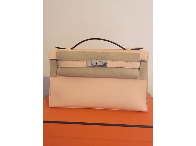 Hermès Pochette Kelly Mini Rosa - vista 10