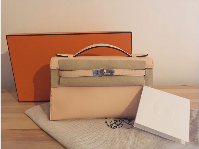 Hermès Pochette Kelly Mini Rosa - vista 11