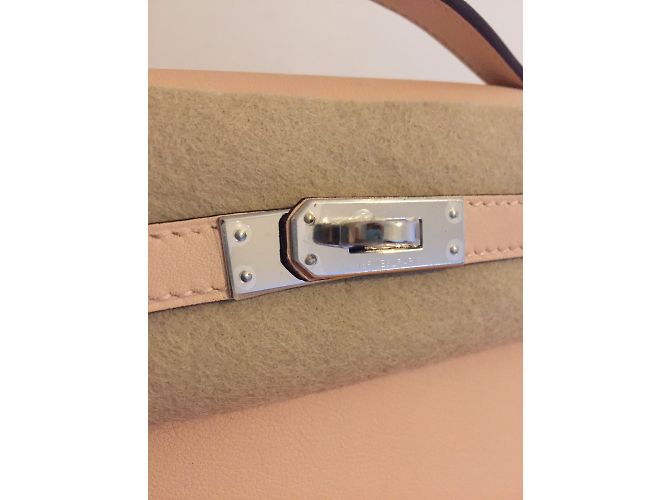 Hermès Pochette Kelly Mini Rosa - vista 3