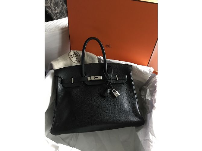 Kelly Hermès Birkin Togo 35 Schwarz - Ansicht 15