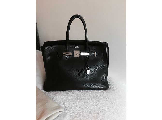Kelly Hermès Birkin Togo 35 Schwarz - Ansicht 3