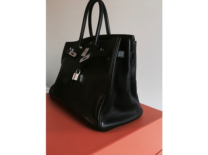 Kelly Hermès Birkin Togo 35 Schwarz - Ansicht 6