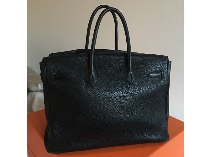 Kelly Hermès Birkin Togo 35 Schwarz - Ansicht 7