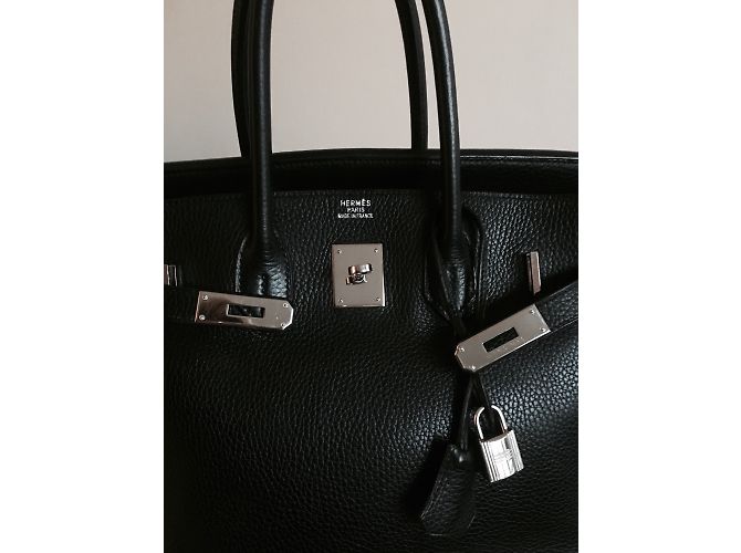 Kelly Hermès Birkin Togo 35 Schwarz - Ansicht 8