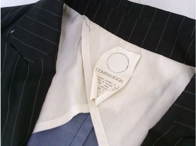 Autre Marque Chaqueta SO SOON de algodón azul marino talla 40 - vista 8