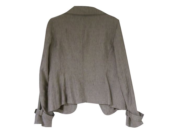 Weekend Max Mara Leinenjacke Beige Größe 40 - Ansicht 2