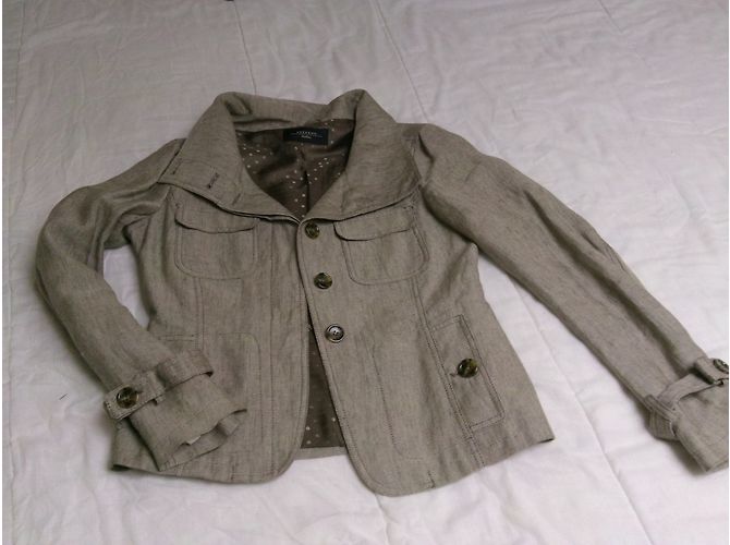 Weekend Max Mara Leinenjacke Beige Größe 40 - Ansicht 3