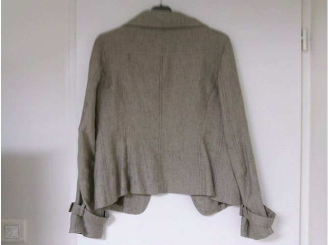Weekend Max Mara Leinenjacke Beige Größe 40 - Ansicht 8