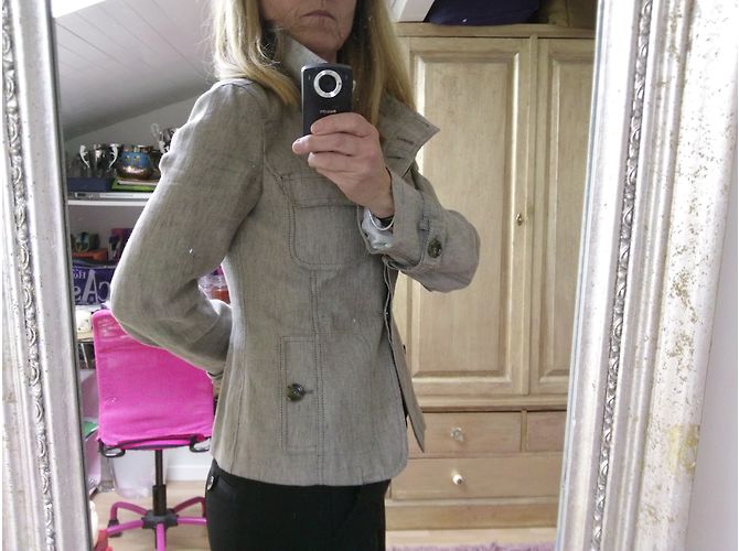Weekend Max Mara Leinenjacke Beige Größe 40 - Ansicht 9