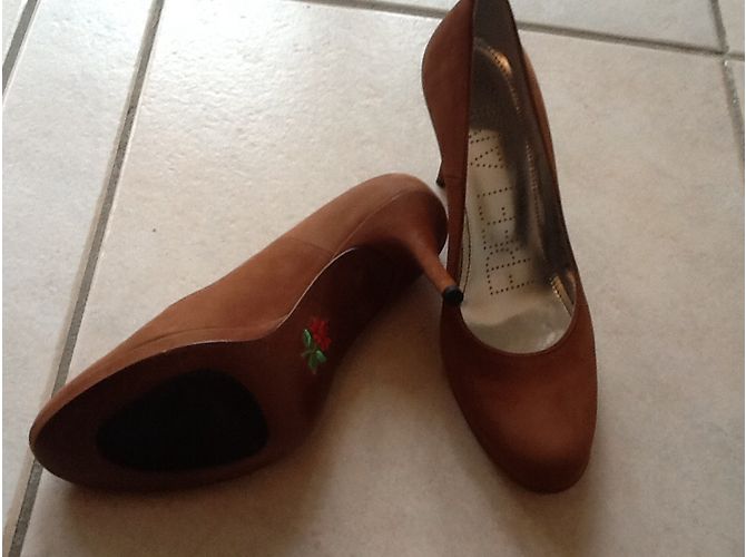 Free Lance Absatzschuhe Wildleder Hellbraun - Ansicht 6