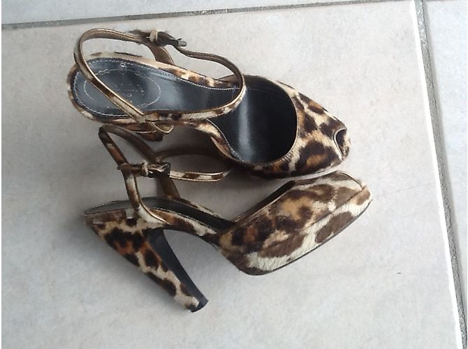 Prada Leopard Print Exotic Leather Pumps 36.5 Leopardenprint - Ansicht 4