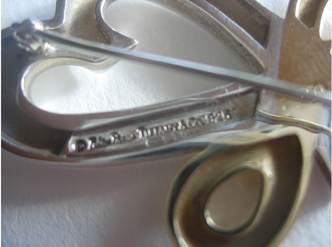 Spilla Tiffany & Co Loving Heart in argento e oro giallo D'oro - vista 11