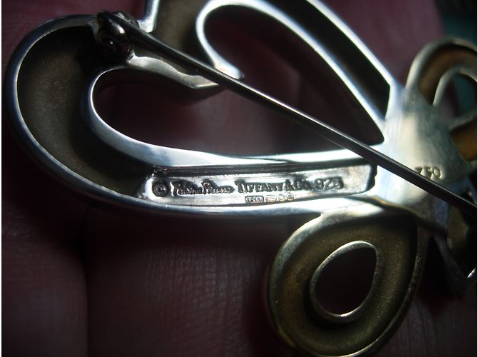 Spilla Tiffany & Co Loving Heart in argento e oro giallo D'oro - vista 6