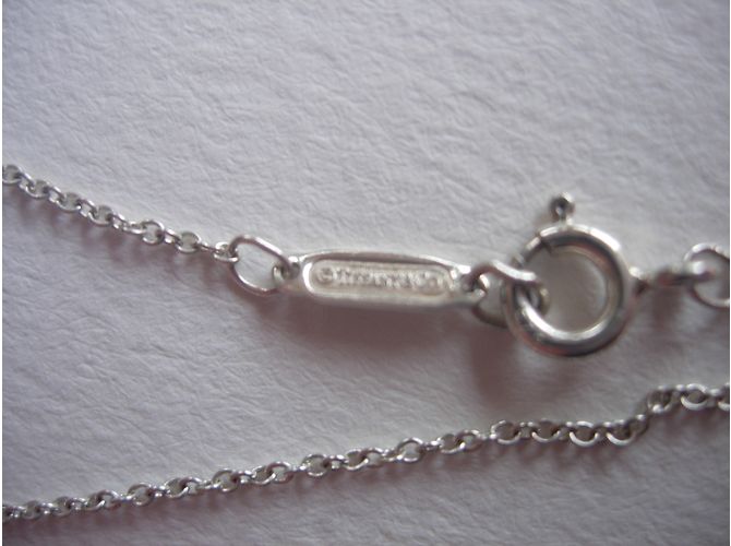 Collana con pendente Tiffany & Co in argento e oro giallo D'oro - vista 5