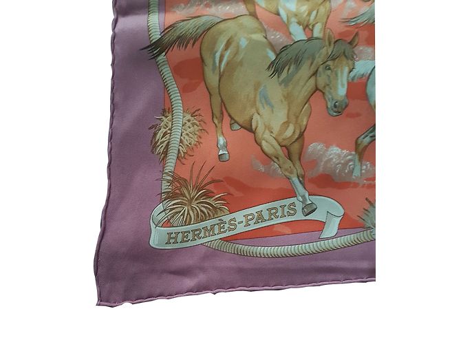 Hermès Cachecol de seda Multicor - vista 2