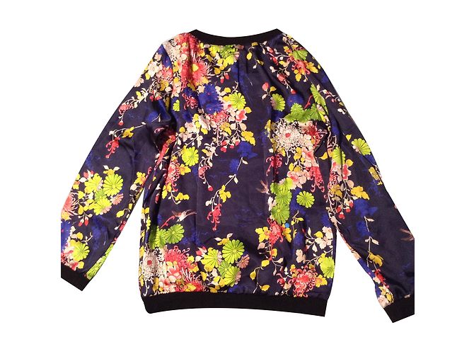 Jean Paul Gaultier Bluse mit Blumenmuster Satin-Effekt - Ansicht 2