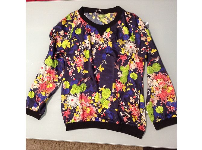 Jean Paul Gaultier Bluse mit Blumenmuster Satin-Effekt - Ansicht 3