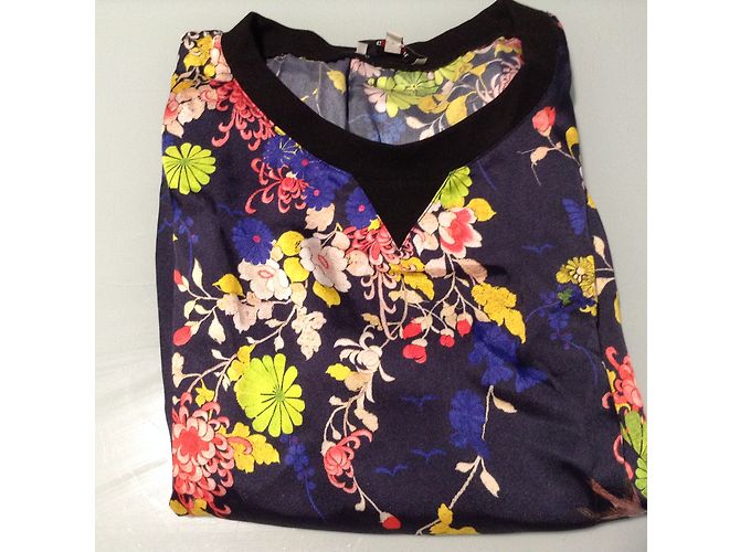 Jean Paul Gaultier Bluse mit Blumenmuster Satin-Effekt - Ansicht 6